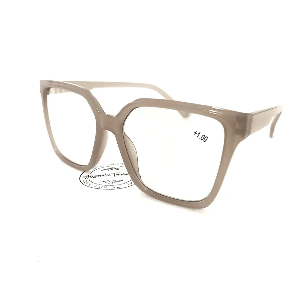 NEW Tan Oversize Fashion Transitional Reading (1.00) Glasses